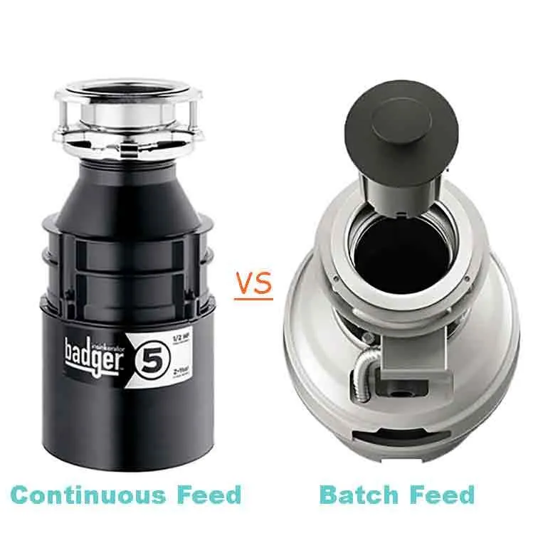 Different Types of Garbage Disposal: Continuous Feed vs. Batch Feed